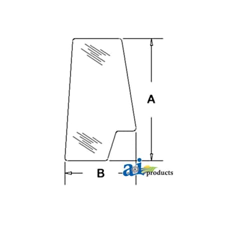 A & I Products Glass, Door, Rear 41.5" x34" x2.25" A-3233051R1